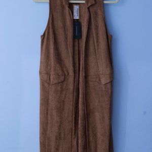 Black Swan long suede vest